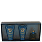 Versace Eros by Versace Gift Set -- .17 oz Mini EDT + .8 oz Shower Gel + .8 oz After Shave Balm (Men)
